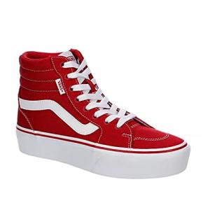 Vans Filmore High Platform Sneakers - Tango Red 9.5
