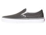 Vans Men's Classic Slip-On Core, Charcoal/White, Size 11.5