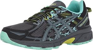 ASICS Women's Gel-Venture 6 Running Shoes - Black/Green