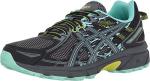 ASICS Women's Gel-Venture 6 Running Shoes - Black/Green