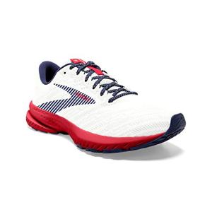 Brooks Launch 7 Men's Running Shoes - White/Red/Blue
