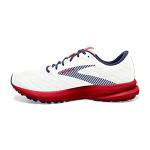 Brooks Launch 7 Men's Running Shoes - White/Red/Blue