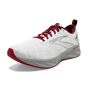 Brooks Levitate 6 Men's Running Shoe, White/Red/Silver