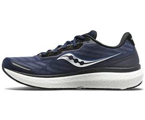 Saucony Triumph 19 Men's Running Shoes, Black/White
