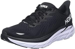 HOKA ONE ONE Clifton 8 Men's Running Shoes Black/White