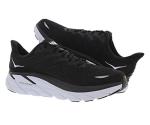 Hoka One Clifton 8 Men's Running Shoes, Black/White