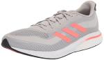 adidas Men's Supernova Running Shoe - Grey/Red 9.5