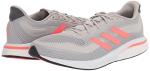 adidas Men's Supernova Running Shoe - Grey/Red 9.5