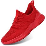 Men's Lightweight Slip-On Red Running Sneakers