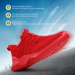 Men's Lightweight Slip-On Red Running Sneakers