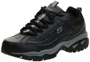Skechers Men's Energy Afterburn Shoes Lace-Up Sneaker, Black, 15