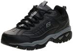 Skechers Men's Energy Afterburn Shoes Lace-Up Sneaker, Black, 15