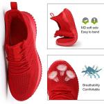 Men's Lightweight Slip-On Red Running Sneakers