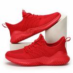 Men's Lightweight Slip-On Red Running Sneakers