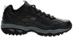 Skechers Men's Energy Afterburn Shoes Lace-Up Sneaker, Black, 15