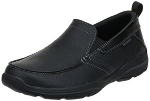 Skechers Men's Relaxed Fit Harper Sneakers - Black