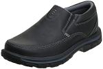Skechers Men's Black Leather Slip-On Loafer Size 10.5