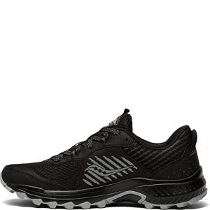 Saucony Men's Trail Running Shoes, Black/Shadow, 42.5