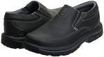 Skechers Men's Black Leather Slip-On Loafer Size 10.5