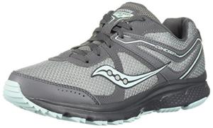 Saucony Women's Trail Running Shoe, Grey/Mint, Size 6.5