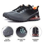 Kricely Men's Gray Trail Running and Hiking Sneakers