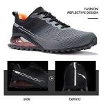 Kricely Men's Gray Trail Running and Hiking Sneakers