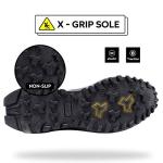 Kricely Men's Gray Trail Running and Hiking Sneakers