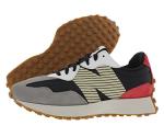 New Balance 327 Men's Runner Sneakers - Black/Grey/Red