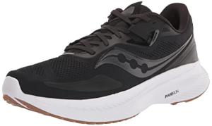 Saucony Guide 15 Men's Running Shoe, Black/Gum