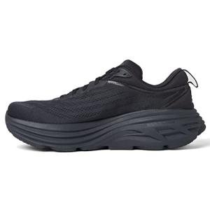 Hoka Bondi 8 Sneakers in Black 9 Wide