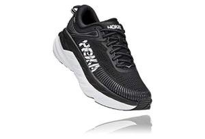 HOKA ONE ONE Women's Bondi 7 Sneakers, Black/White
