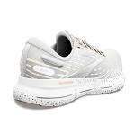 Brooks Glycerin 20 Women’s Running Shoes, White/Grey/Peach