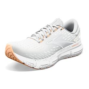 Brooks Glycerin 20 Women’s Running Shoes, White/Grey/Peach