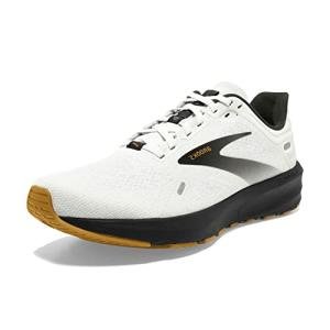 Brooks Launch 9 Men's Running Shoes, White/Black/Brown