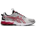 ASICS Men's Gel-Quantum 90 Sneakers, Glacier Grey/Red