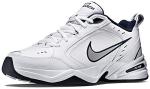Nike Men's Monarch IV White/Silver Sneakers, X-Wide