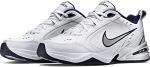 Nike Men's Monarch IV White/Silver Sneakers, X-Wide