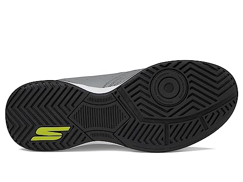 Skechers Men's Viper Court Pickleball Sneakers - Grey/Lime