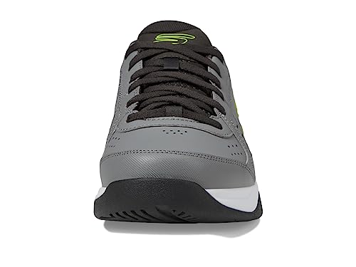 Skechers Men's Viper Court Pickleball Sneakers - Grey/Lime