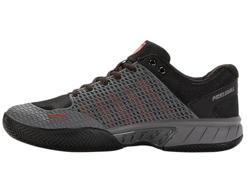 K-Swiss Men's Express Light Pickleball Shoe - Gray/Black/Orange