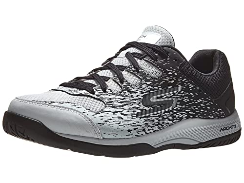 Skechers Men's Viper Court Pickleball Sneakers, White/Black