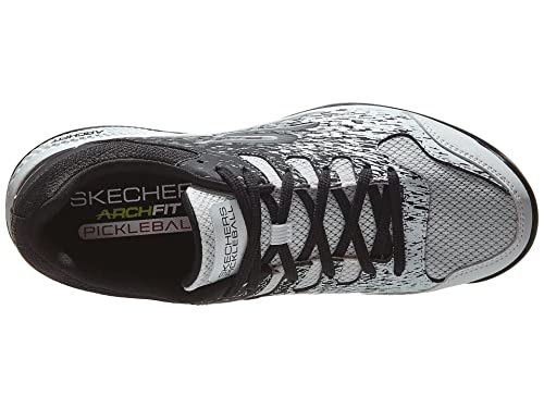 Skechers Men's Viper Court Pickleball Sneakers, White/Black