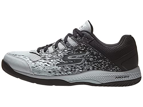 Skechers Men's Viper Court Pickleball Sneakers, White/Black
