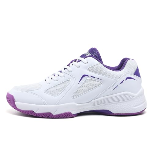 LEFUS Women's Non-Slip Pickleball Sneakers - Purple