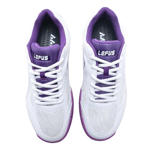 LEFUS Women's Non-Slip Pickleball Sneakers - Purple