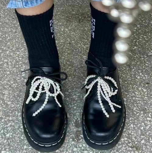 Pearl Bow Shoe Charms for Sneakers - White