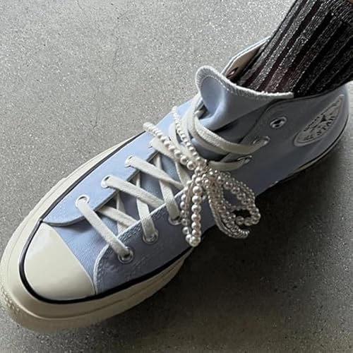 Pearl Bow Shoe Charms for Sneakers - White