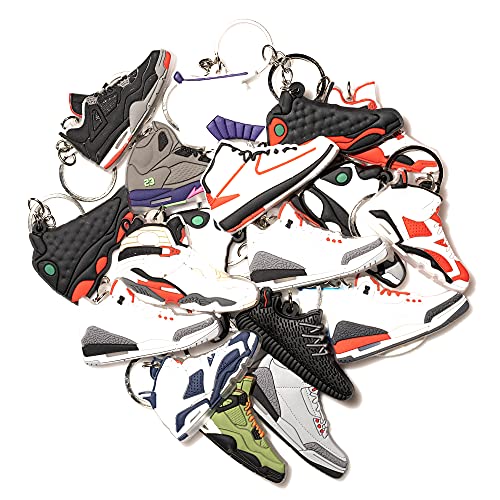 4Hrse Retro Rubber Sneaker Keychain Set