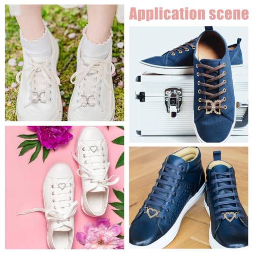 HOBBIESAY 8pcs Metal Sneaker Charms & Clips