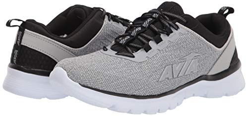 AVIA Men's Avi-Factor Running Shoe - Alloy/Black/Silver